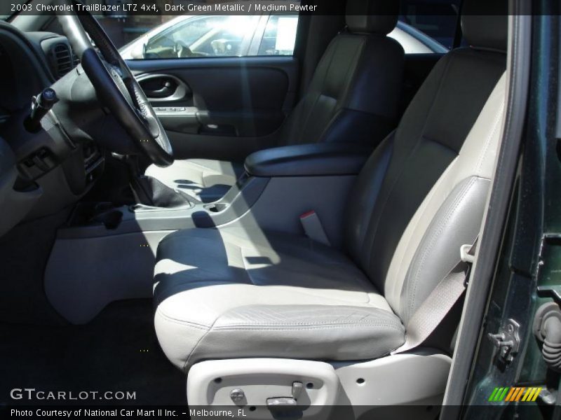 Dark Green Metallic / Medium Pewter 2003 Chevrolet TrailBlazer LTZ 4x4