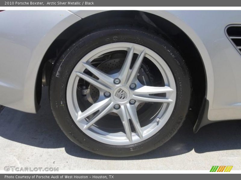 Arctic Silver Metallic / Black 2010 Porsche Boxster