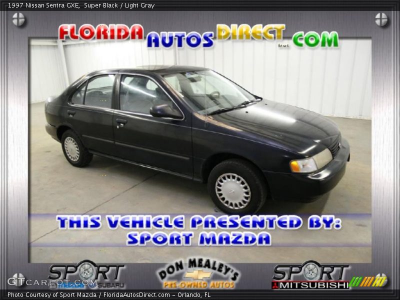 Super Black / Light Gray 1997 Nissan Sentra GXE