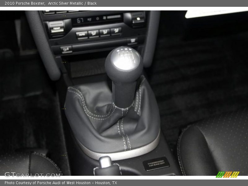 Arctic Silver Metallic / Black 2010 Porsche Boxster