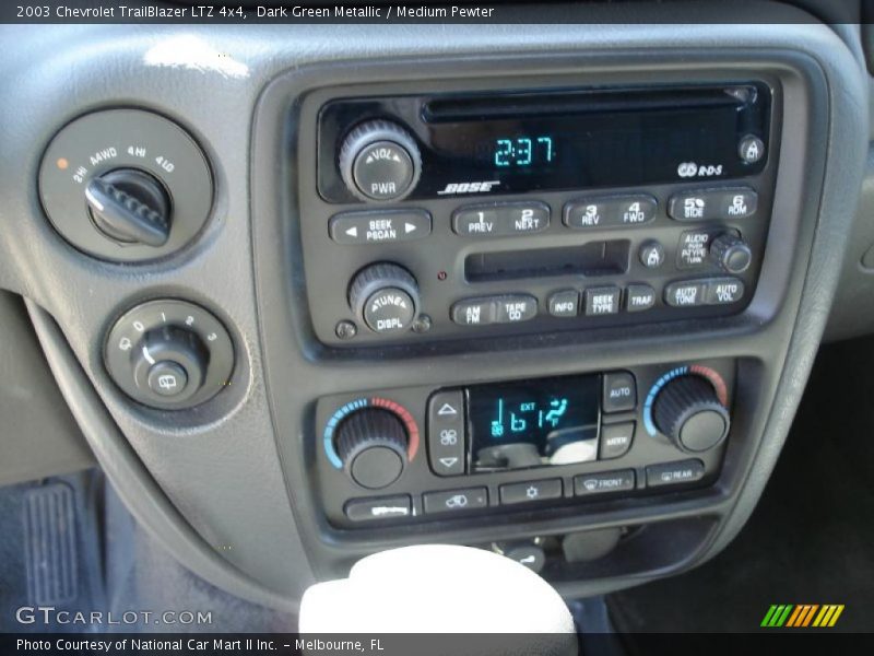 Dark Green Metallic / Medium Pewter 2003 Chevrolet TrailBlazer LTZ 4x4