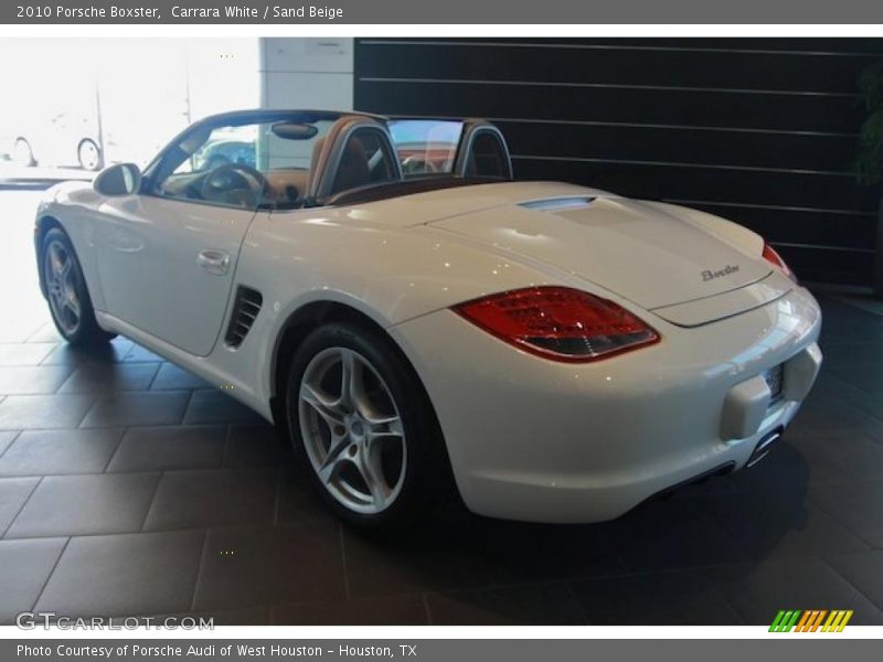 Carrara White / Sand Beige 2010 Porsche Boxster