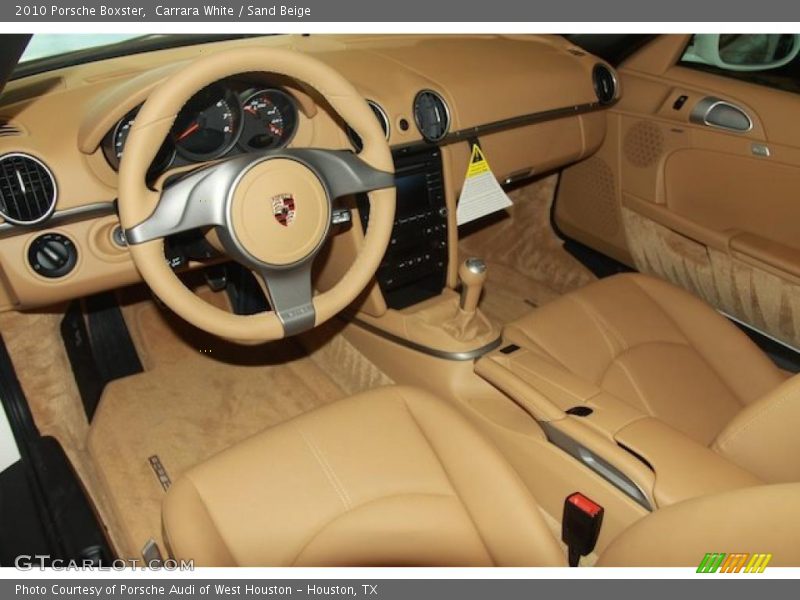 Carrara White / Sand Beige 2010 Porsche Boxster