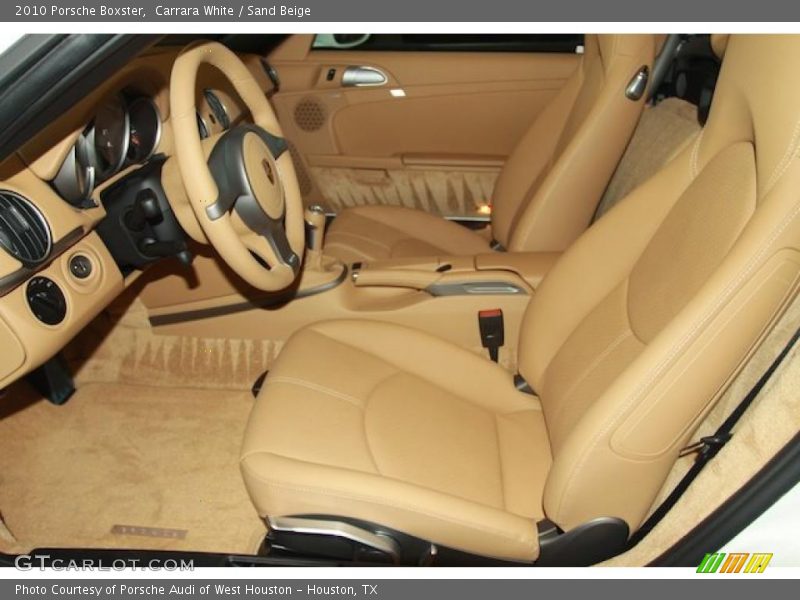 Carrara White / Sand Beige 2010 Porsche Boxster
