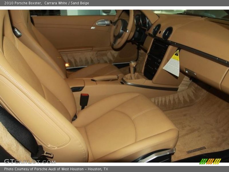 Carrara White / Sand Beige 2010 Porsche Boxster