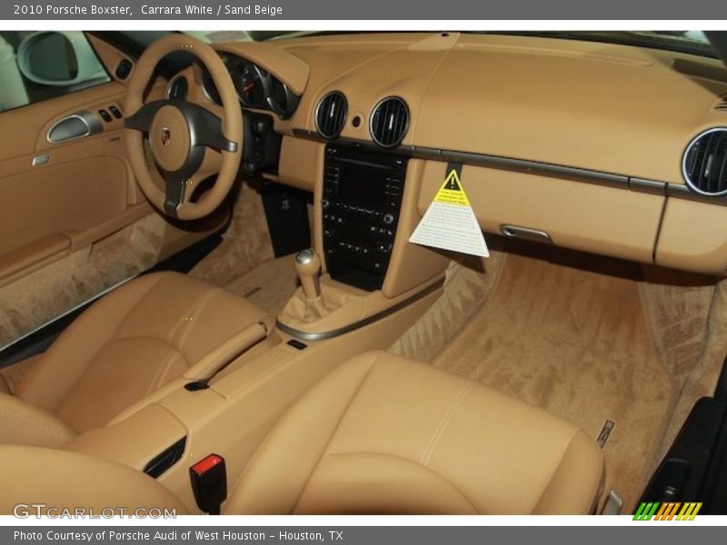 Carrara White / Sand Beige 2010 Porsche Boxster