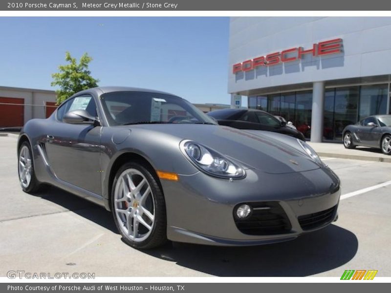 Meteor Grey Metallic / Stone Grey 2010 Porsche Cayman S