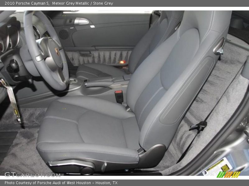 Meteor Grey Metallic / Stone Grey 2010 Porsche Cayman S