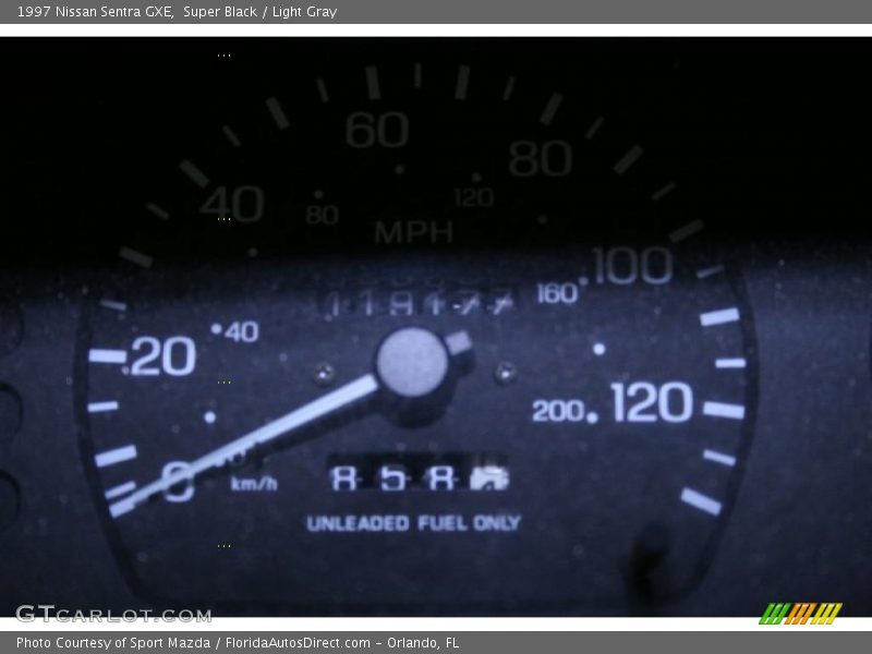 Super Black / Light Gray 1997 Nissan Sentra GXE