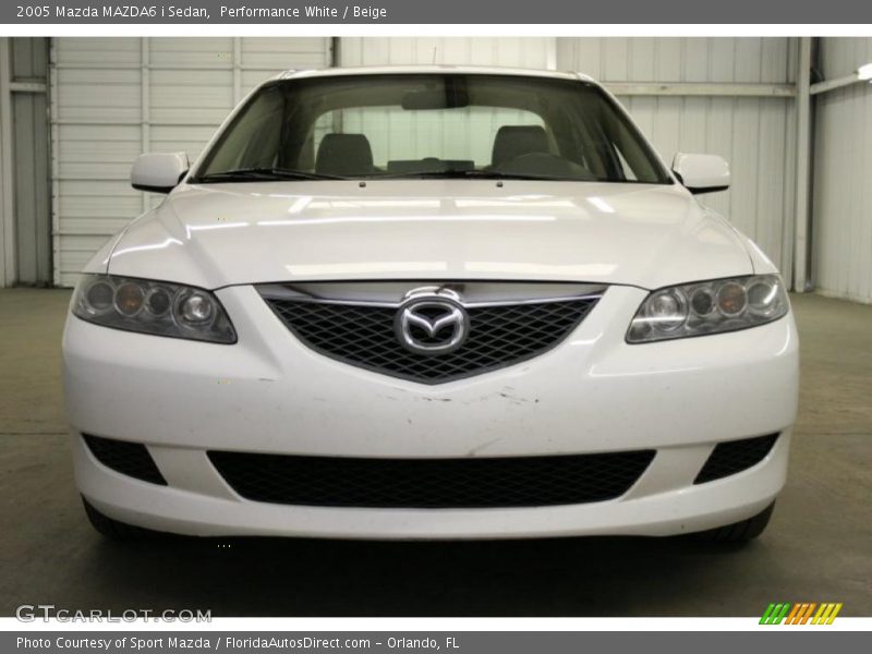 Performance White / Beige 2005 Mazda MAZDA6 i Sedan