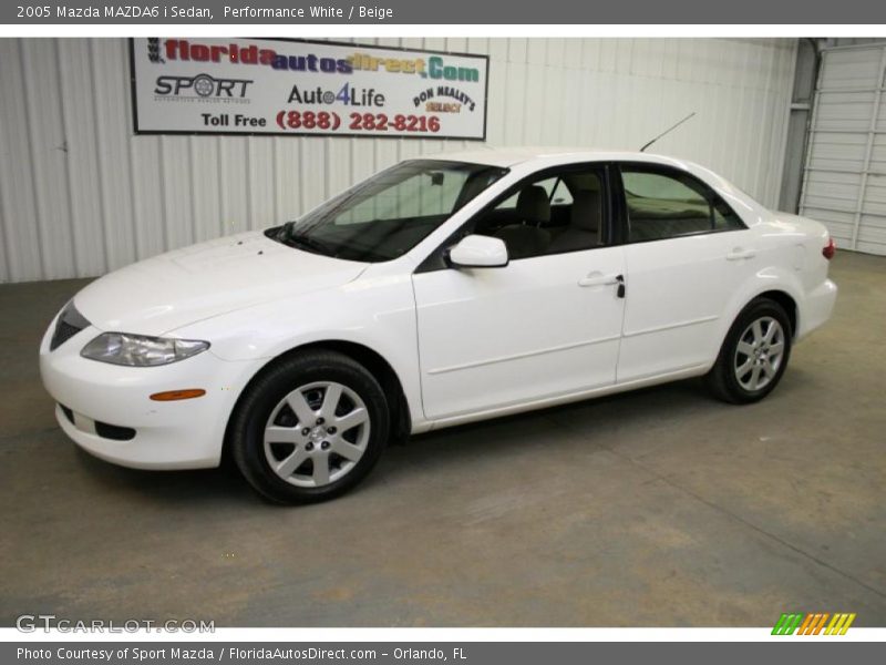 Performance White / Beige 2005 Mazda MAZDA6 i Sedan