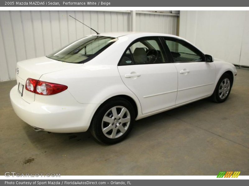 Performance White / Beige 2005 Mazda MAZDA6 i Sedan
