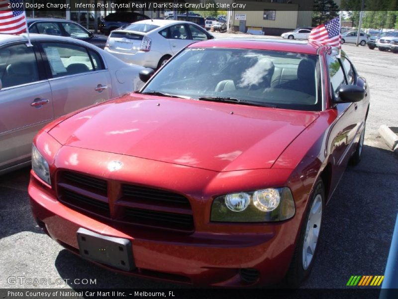 Inferno Red Crystal Pearl / Dark Slate Gray/Light Slate Gray 2007 Dodge Charger
