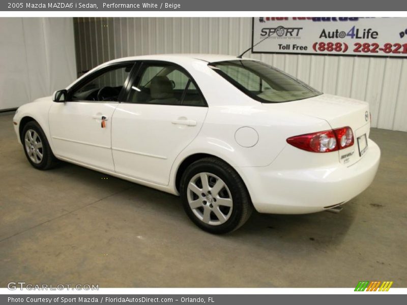 Performance White / Beige 2005 Mazda MAZDA6 i Sedan