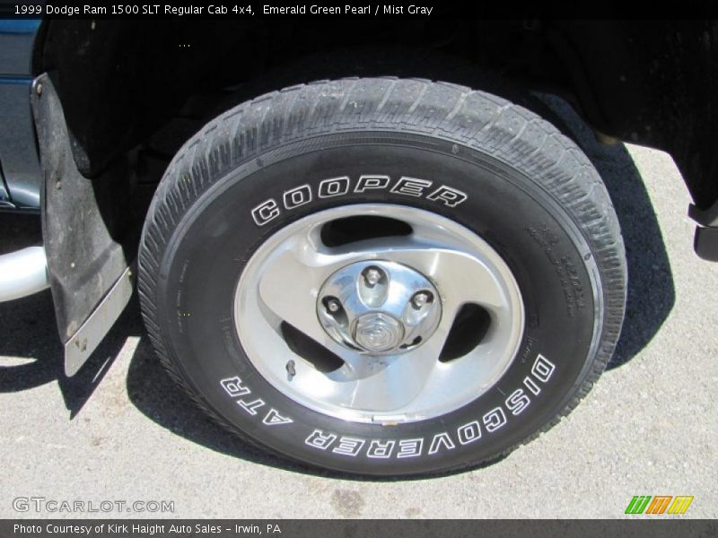 Emerald Green Pearl / Mist Gray 1999 Dodge Ram 1500 SLT Regular Cab 4x4