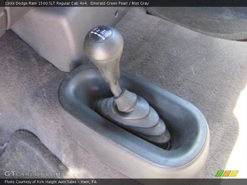 Emerald Green Pearl / Mist Gray 1999 Dodge Ram 1500 SLT Regular Cab 4x4