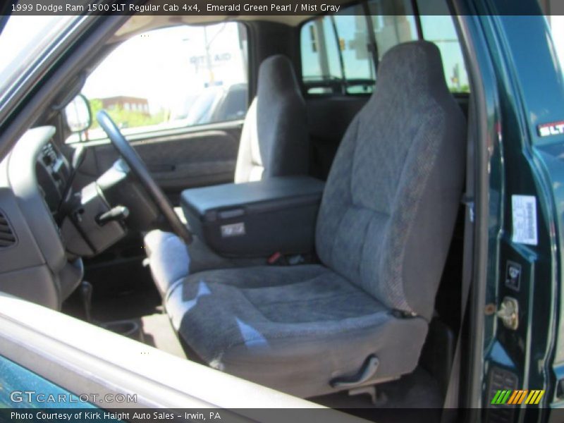 Emerald Green Pearl / Mist Gray 1999 Dodge Ram 1500 SLT Regular Cab 4x4