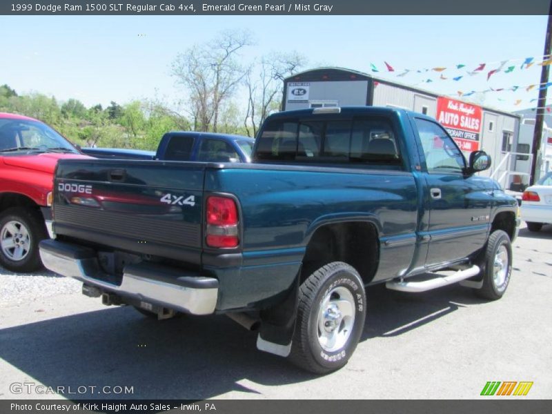 Emerald Green Pearl / Mist Gray 1999 Dodge Ram 1500 SLT Regular Cab 4x4