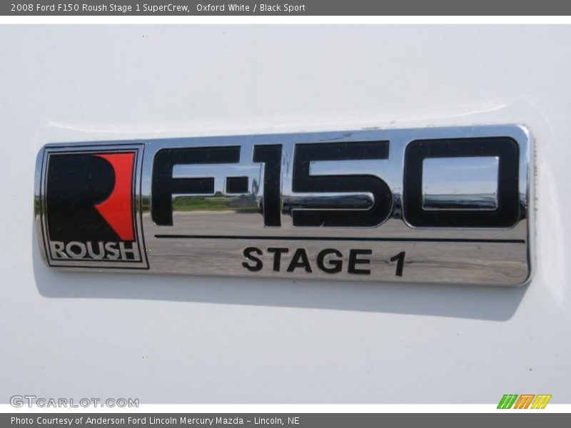 Oxford White / Black Sport 2008 Ford F150 Roush Stage 1 SuperCrew