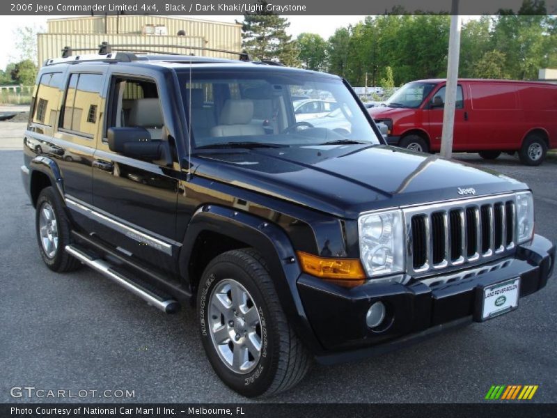 Black / Dark Khaki/Light Graystone 2006 Jeep Commander Limited 4x4