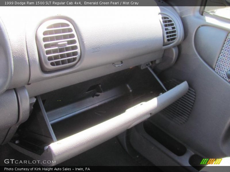 Emerald Green Pearl / Mist Gray 1999 Dodge Ram 1500 SLT Regular Cab 4x4