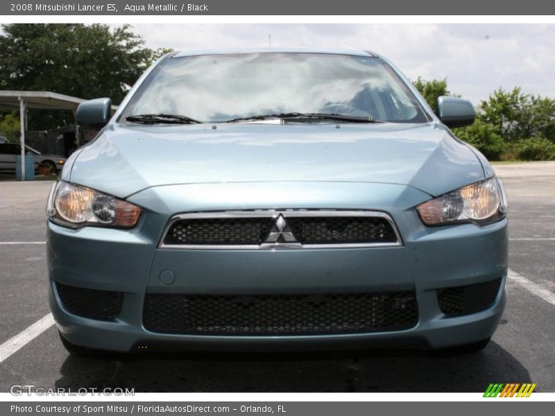Aqua Metallic / Black 2008 Mitsubishi Lancer ES