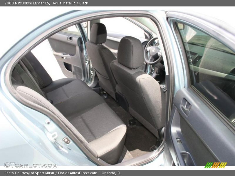 Aqua Metallic / Black 2008 Mitsubishi Lancer ES