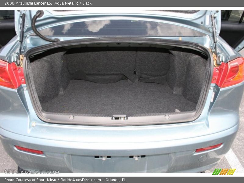 Aqua Metallic / Black 2008 Mitsubishi Lancer ES