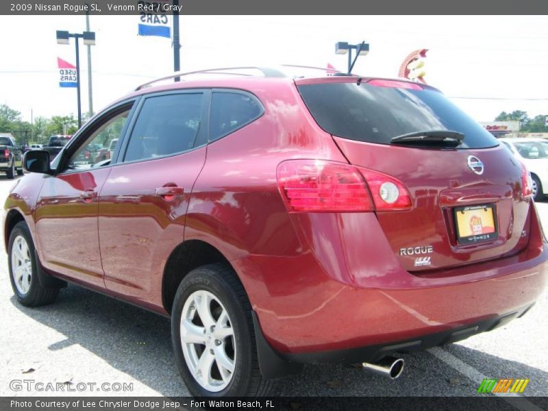 Venom Red / Gray 2009 Nissan Rogue SL