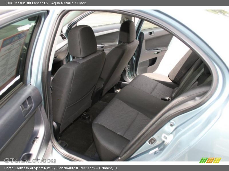 Aqua Metallic / Black 2008 Mitsubishi Lancer ES