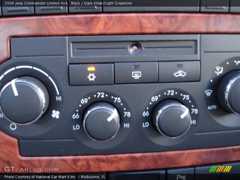 Black / Dark Khaki/Light Graystone 2006 Jeep Commander Limited 4x4