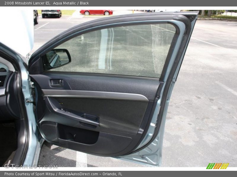 Aqua Metallic / Black 2008 Mitsubishi Lancer ES