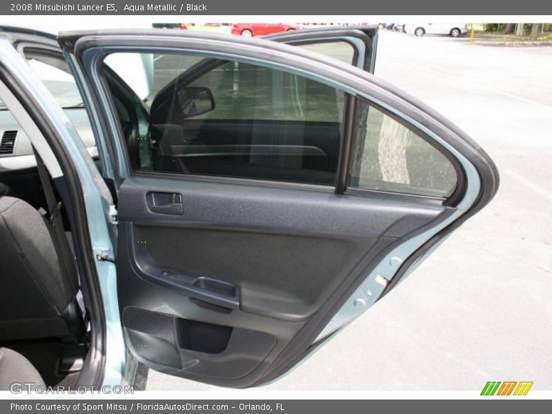 Aqua Metallic / Black 2008 Mitsubishi Lancer ES