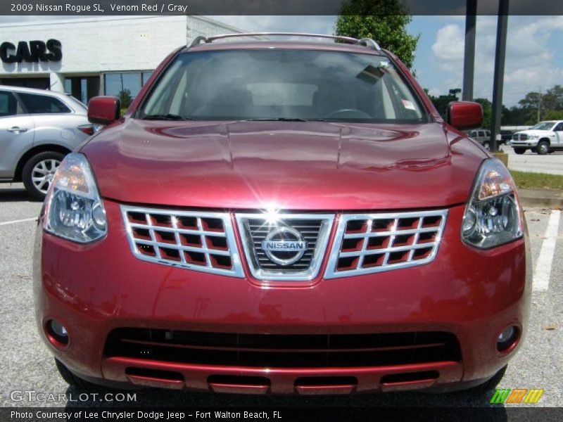 Venom Red / Gray 2009 Nissan Rogue SL