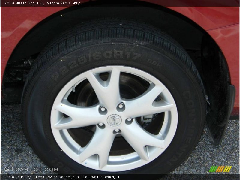 Venom Red / Gray 2009 Nissan Rogue SL