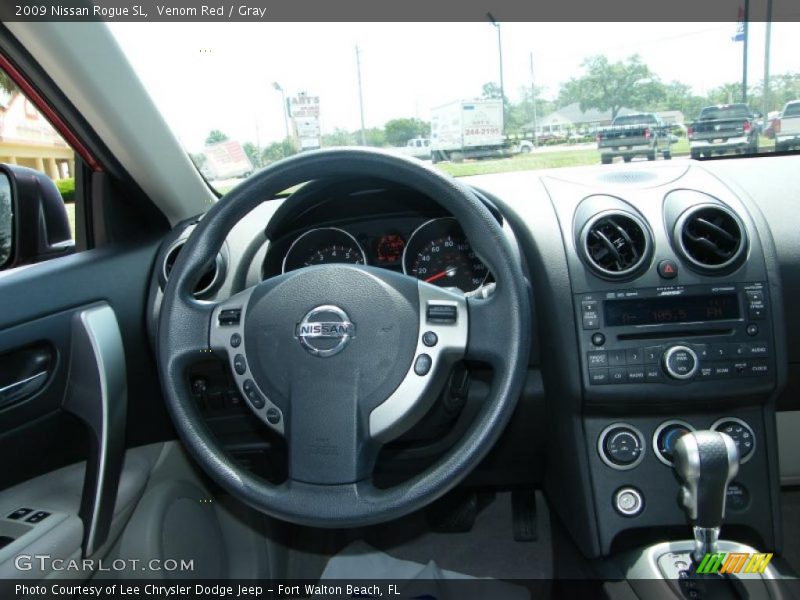 Venom Red / Gray 2009 Nissan Rogue SL