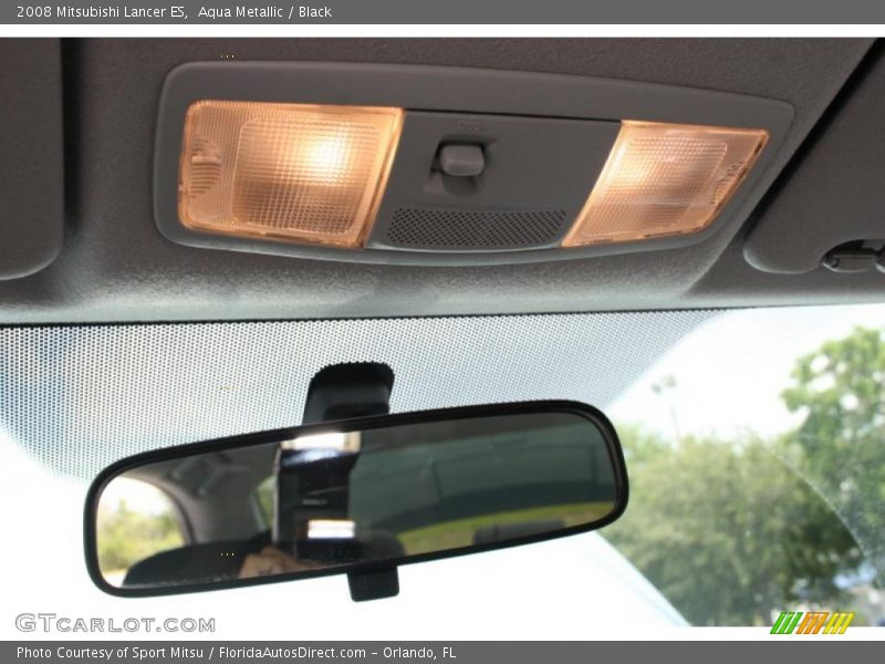 Aqua Metallic / Black 2008 Mitsubishi Lancer ES