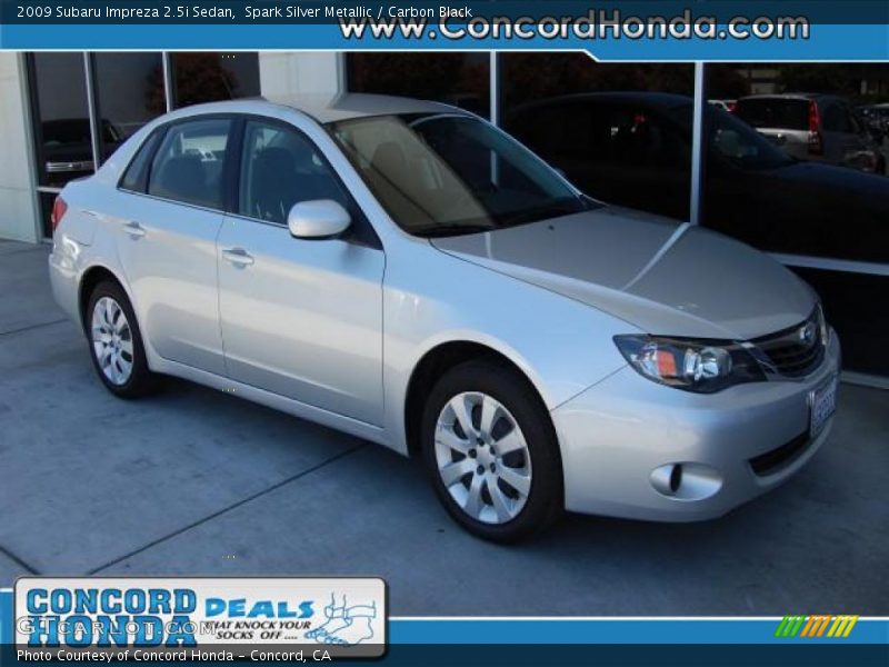 Spark Silver Metallic / Carbon Black 2009 Subaru Impreza 2.5i Sedan