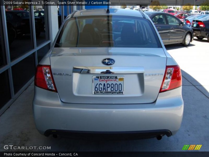 Spark Silver Metallic / Carbon Black 2009 Subaru Impreza 2.5i Sedan