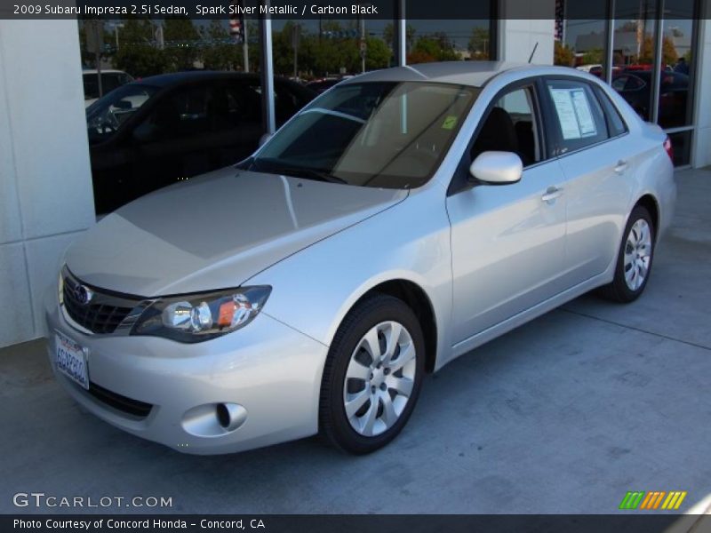 Spark Silver Metallic / Carbon Black 2009 Subaru Impreza 2.5i Sedan