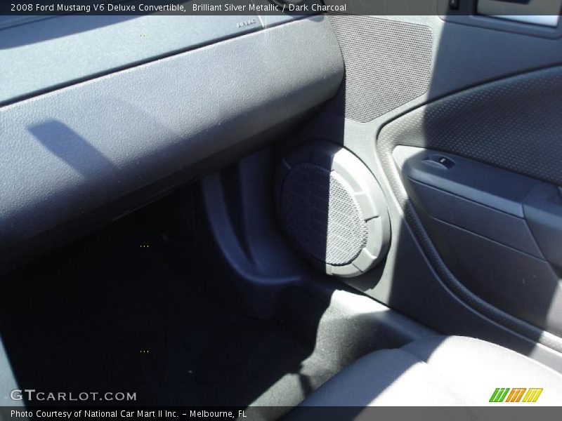 Brilliant Silver Metallic / Dark Charcoal 2008 Ford Mustang V6 Deluxe Convertible