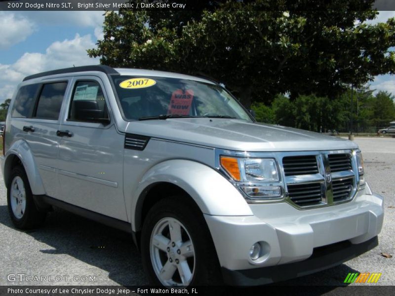 Bright Silver Metallic / Dark Slate Gray 2007 Dodge Nitro SLT