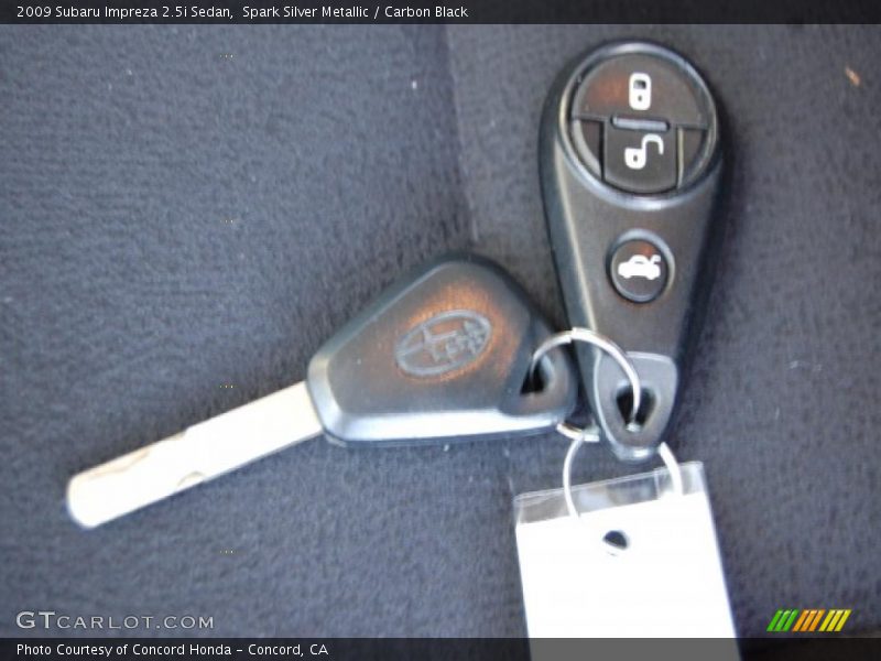 Spark Silver Metallic / Carbon Black 2009 Subaru Impreza 2.5i Sedan