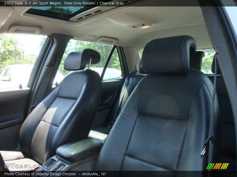 Steel Grey Metallic / Charcoal Gray 2003 Saab 9-5 Arc Sport Wagon