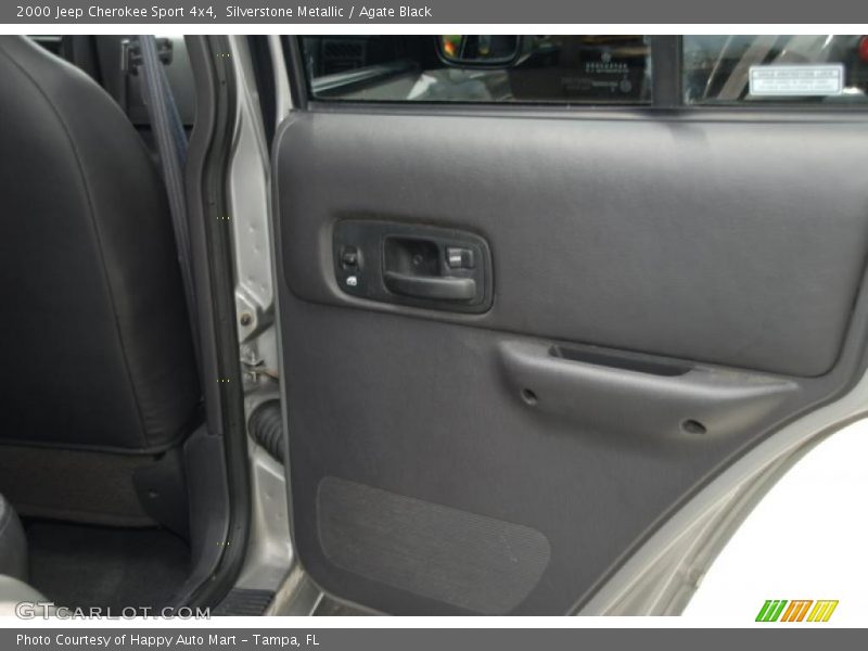 Silverstone Metallic / Agate Black 2000 Jeep Cherokee Sport 4x4