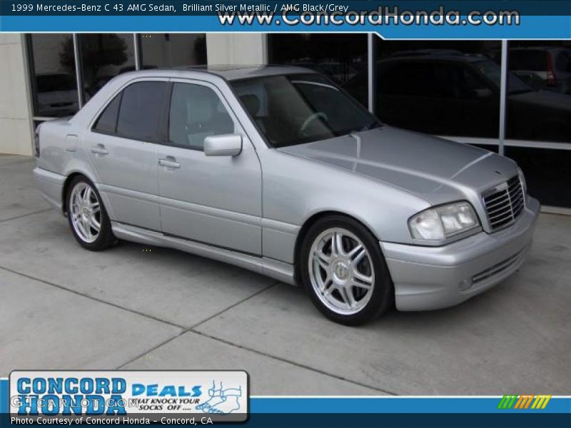 Brilliant Silver Metallic / AMG Black/Grey 1999 Mercedes-Benz C 43 AMG Sedan