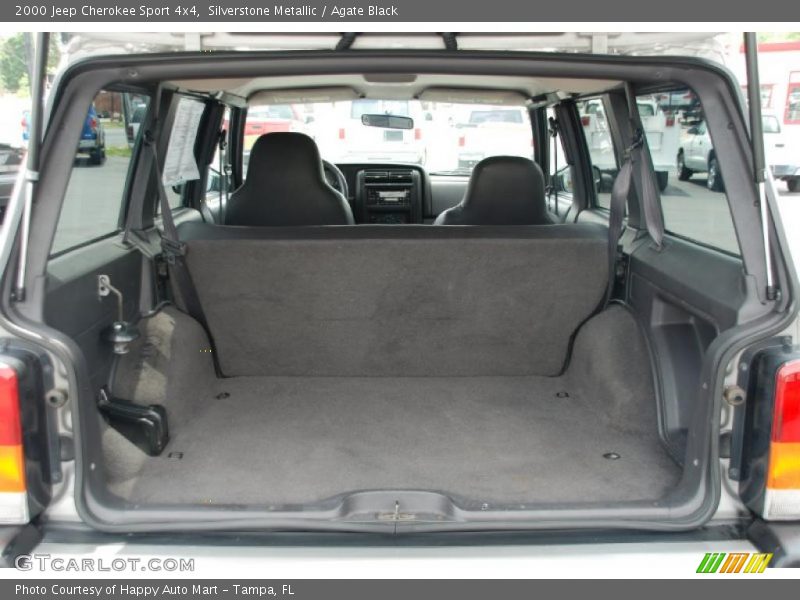 Silverstone Metallic / Agate Black 2000 Jeep Cherokee Sport 4x4