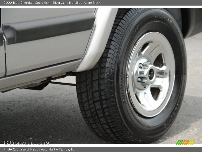 Silverstone Metallic / Agate Black 2000 Jeep Cherokee Sport 4x4