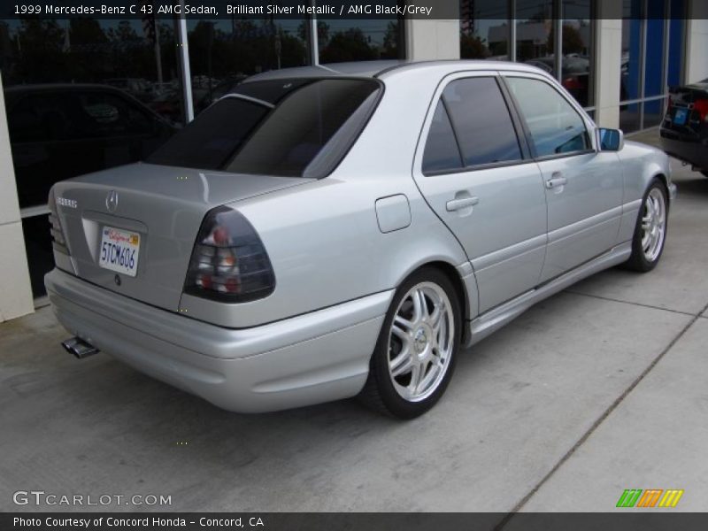 Brilliant Silver Metallic / AMG Black/Grey 1999 Mercedes-Benz C 43 AMG Sedan