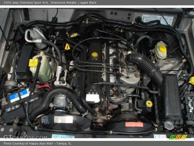 Silverstone Metallic / Agate Black 2000 Jeep Cherokee Sport 4x4